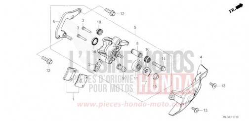 PARKING BRAKE CALIPER CRF1100DP de 2023